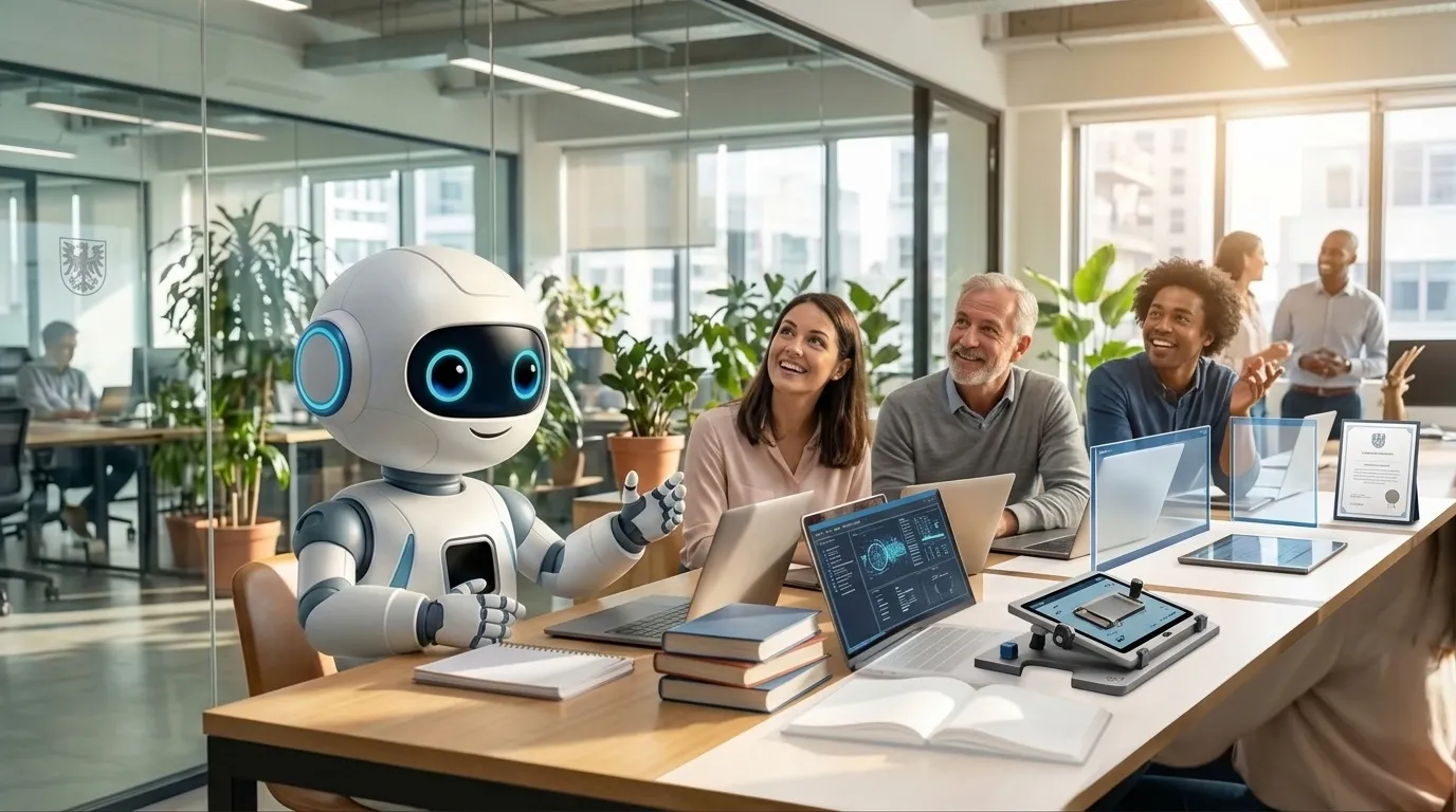 Wochenplan mit Phasen von Kickoff, Wissensbasis, Testbetrieb und Freigaben bis zum Go-Live eines KI-Telefonassistenten in einer Kommunalverwaltung